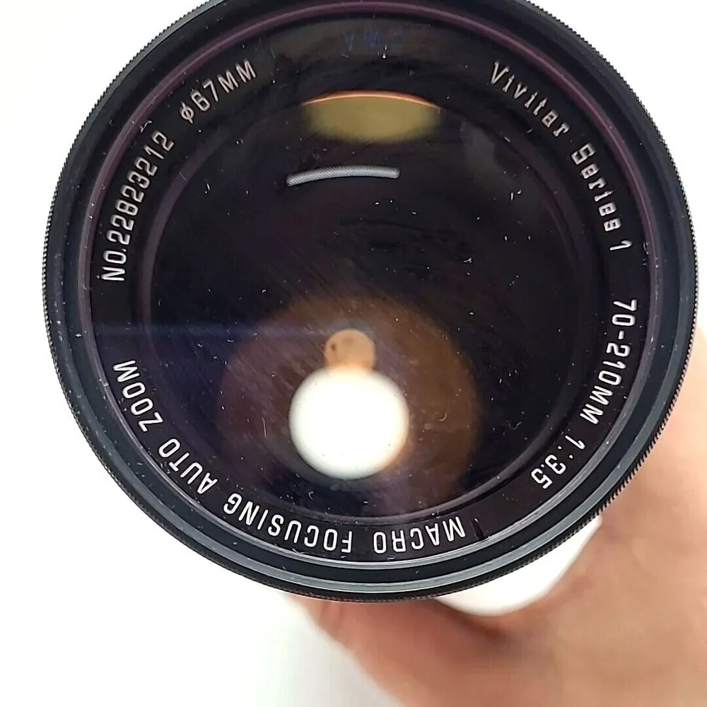 CANON AT-1 SLR 35mm Film Camera with Zoom Lens. Vintage